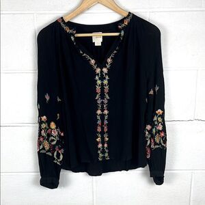 Anthropologie Maeve Lanie floral peasant top